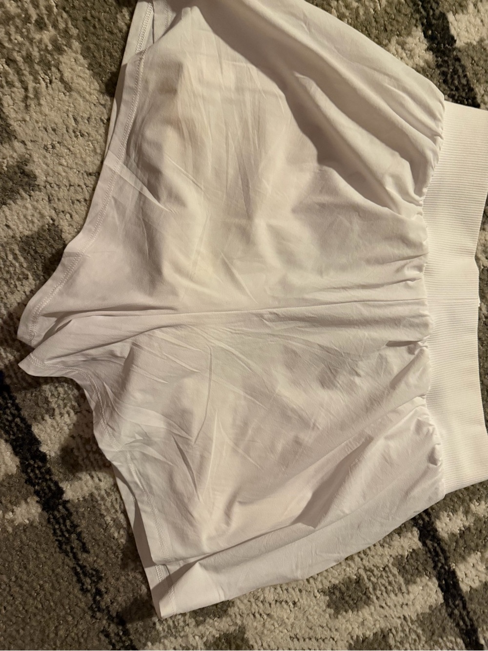 ALO Yoga White High-Rise Athletic Shorts - Picture 7 of 12